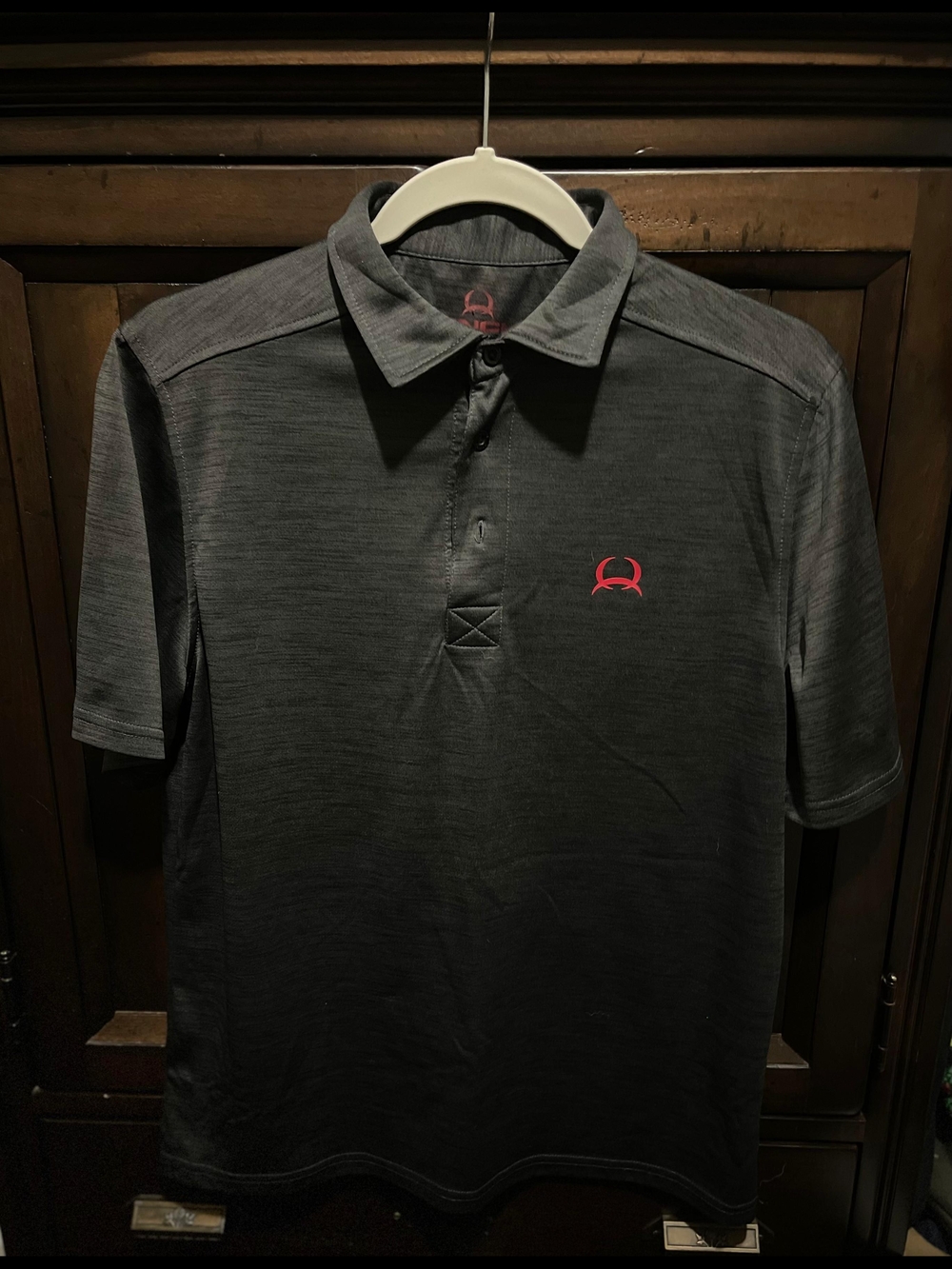 Men's CINCH Dark Gray Polo SMALL